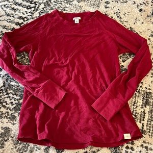 L.L. Bean Waffle Knit Long Sleeve Size XS